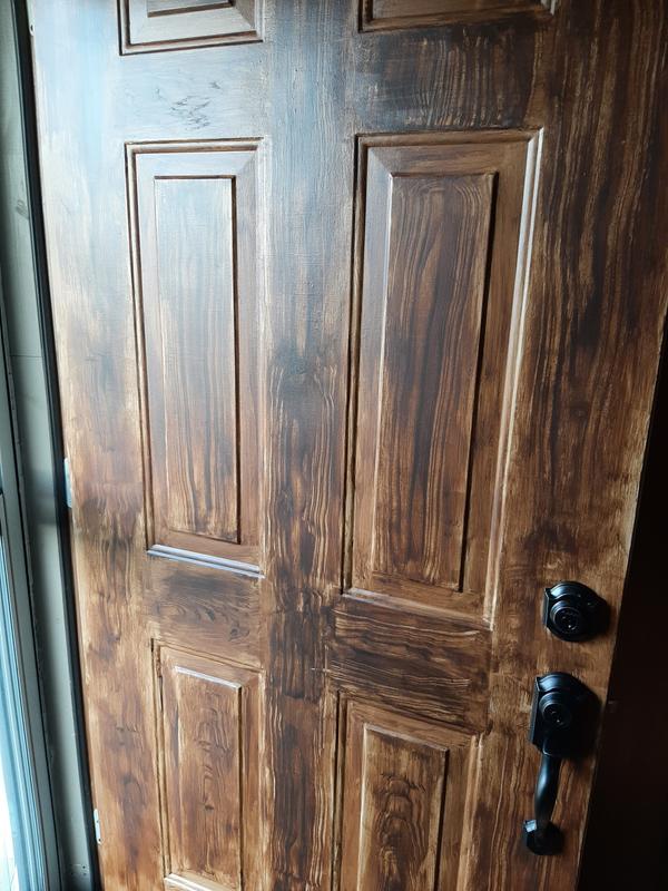 Giani Granite Giani Wood Look Paint for Garage Doors- Step 2 Wood Grain Finish Coat, Pint (English Oak)