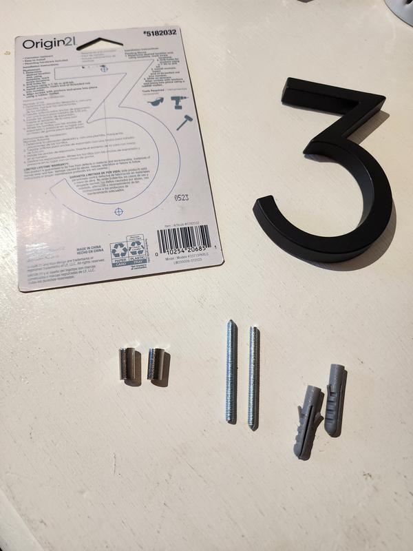 Origin 21 Urbana Park 4-in Black Number 1 33711PKBLG at Lowes.com