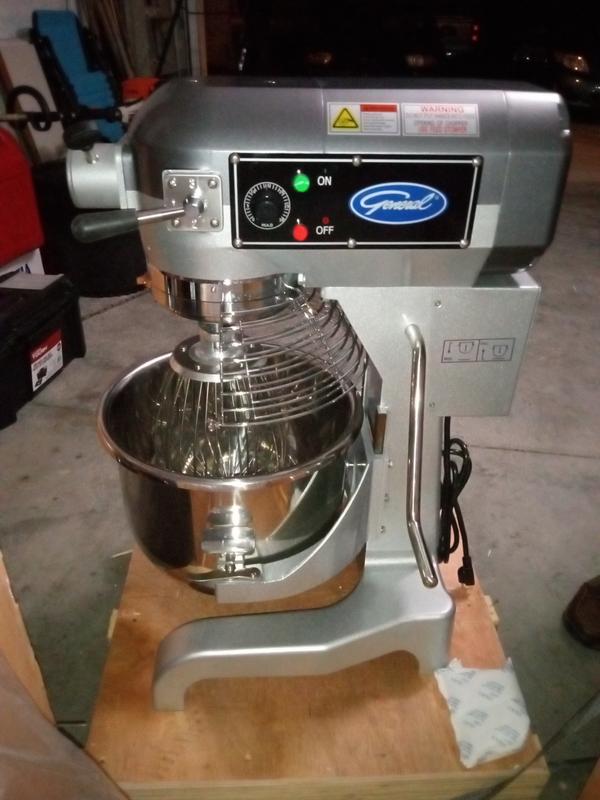 General 3-Speed Commercial Planetary Stand Mixer (Choose Size