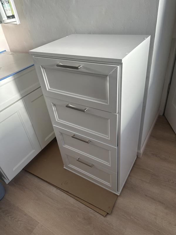 Style Selections Lana 21-in W x 16-in D x 40.2-in H White Solid