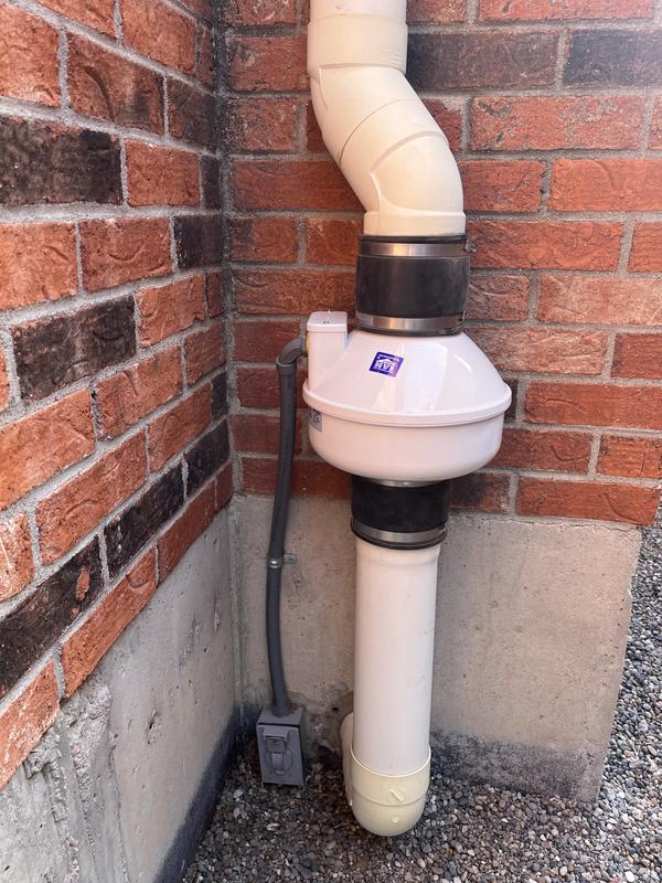 166 CFM Plastic Axial radon mitigation fan in the Duct Fans
