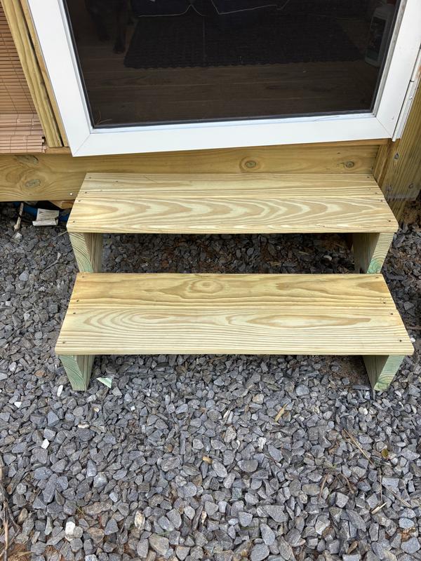 Dixon KITZMANS DB161063 Treated 2-Step Stringer in the Outdoor Stair ...