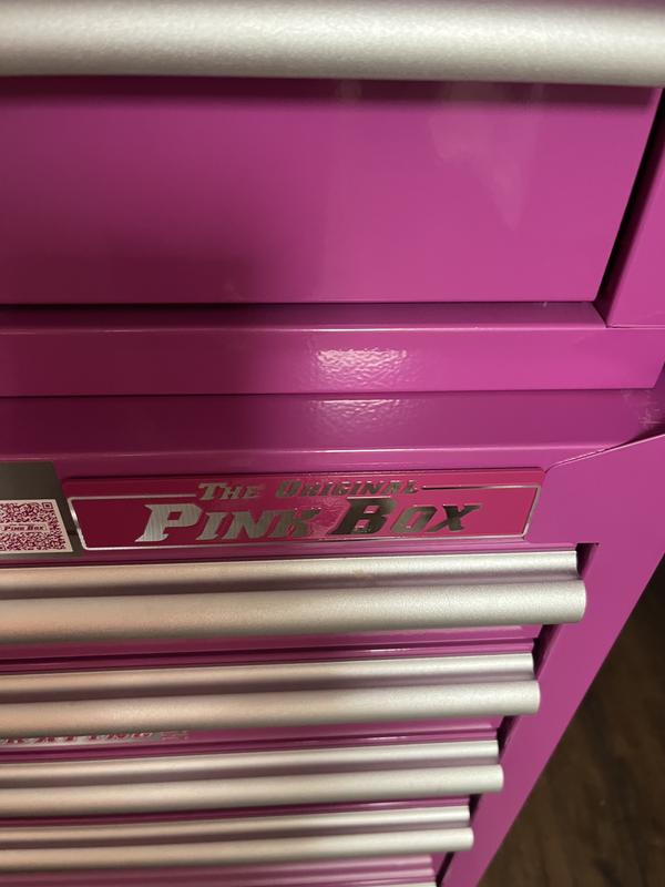 The Original Pink Box 41-in W x 41-in H 9-Drawer Steel Rolling Tool Cabinet  (Pink) in the Bottom Tool Cabinets department at