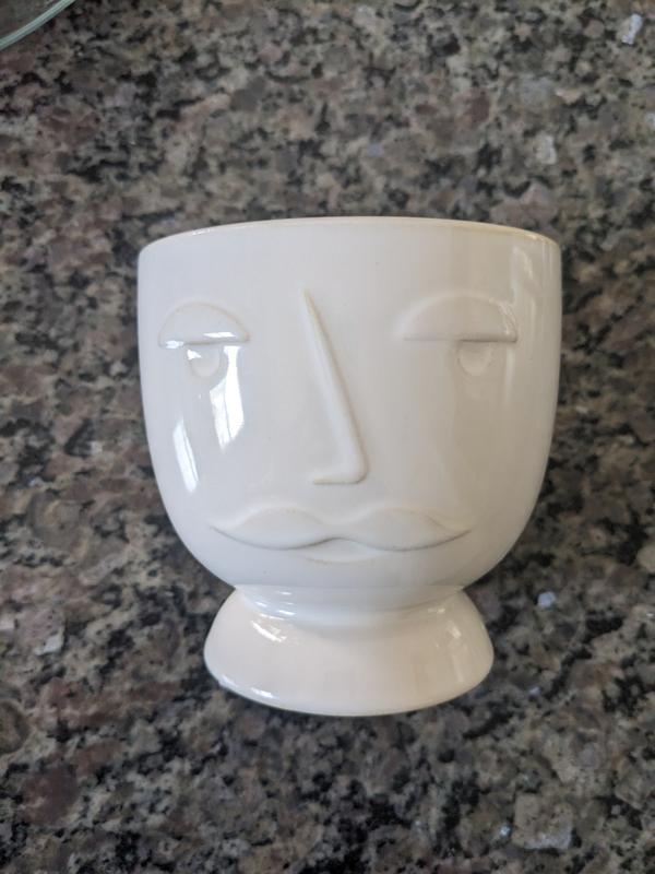 allen + roth 4.41-in W x 4.52-in H White Ceramic Indoor Planter in the ...