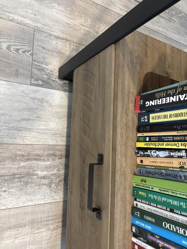 allen + roth Light Oak Metal 3-Shelf Bookcase (28-in W x 50-in H x 14 ...