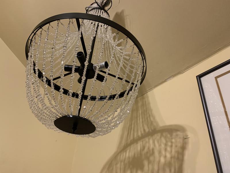 allen + roth Emilia 5-Light Matte Black Modern/Contemporary Chandelier ...