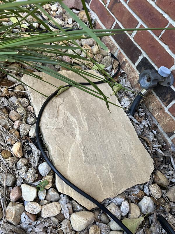 18-in L x 15-in W x 1-in H Irregular Tan Natural Stone Patio Stone