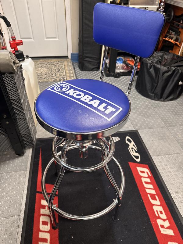 Kobalt Adjustable Hydraulic Stool, Blue