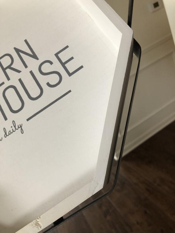 allen + roth 14-in x 14-in White Octagonal Serving Tray at Lowes.com