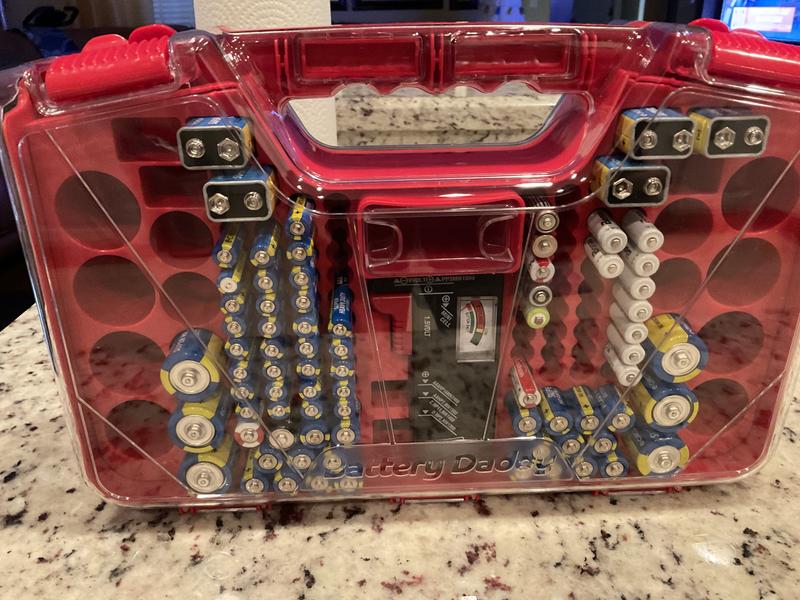 Battery Daddy Battery Organizer 180-Compartment Plastic Small Parts  Organizer in the Small Parts Organizers department at