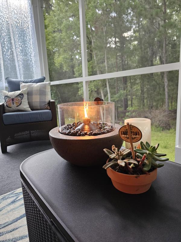Style Selections 11-in Gray Ceramic Tabletop Torch AAD1500L