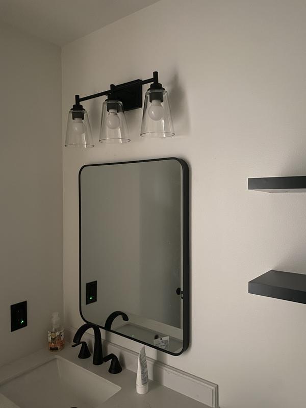 Designers Fountain Westin 22.5-in 3-Light Matte Black Modern ...
