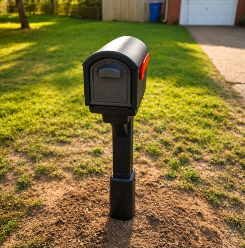 Step2 Post Mount Black Plastic Standard Mailbox 583200 at Lowes.com