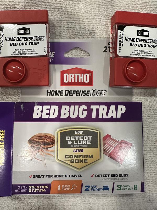 Ortho Home Defense Bed Bug Trap, 2 Traps, Pesticide Free & Easy To Use