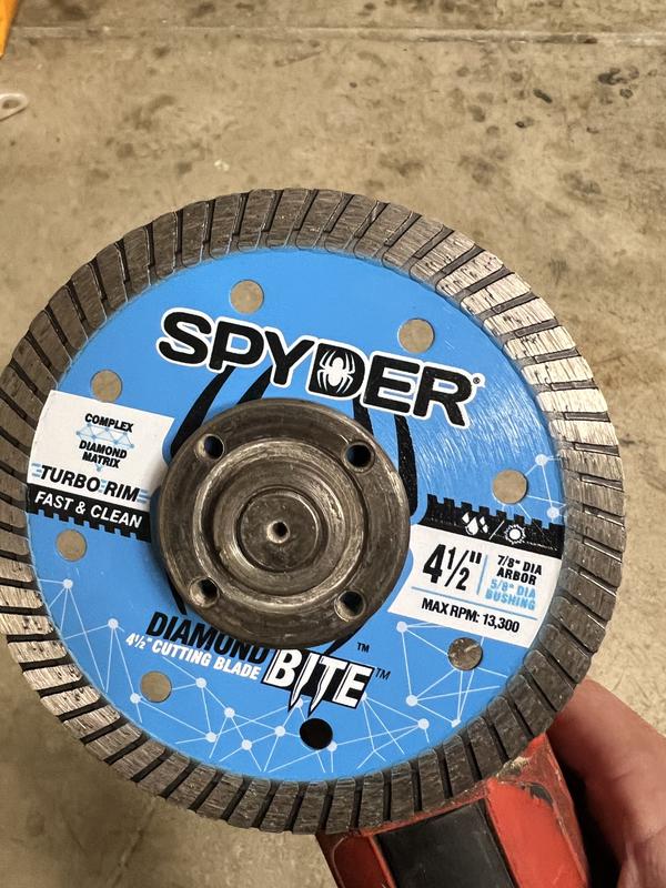 Spyder Diamond Bite Diamond Edge 4.5-in Diamond Cut-off Wheel 14001 At