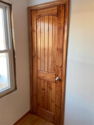 Steves & Sons 30 in. x 80 in. 2-Panel Archtop Left-Hand Unfinished Knotty  Pine Wood Single Prehung Interior Door with Bronze Hinges SIP0000006242 -  The Home Depot