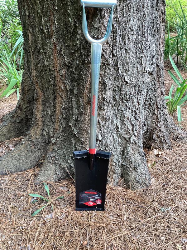 Razor-Back 2451700 Steel D-Handle Spade Shovel – 15" Straight Blade With Rubber Pad