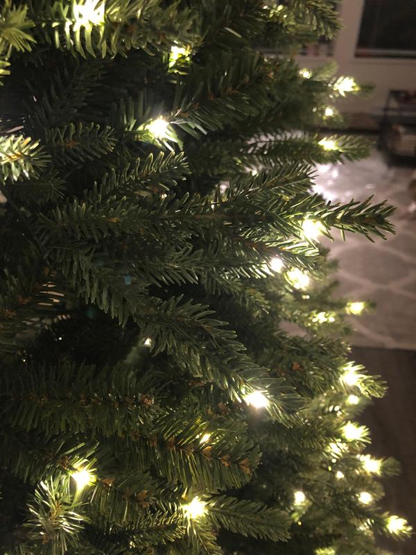 Sapin de Noël artificiel pop-up de 1,5 m avec 100 lumières LED