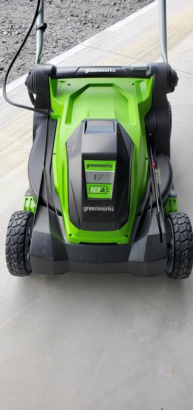 Greenworks 17 inch electric best sale lawn mower