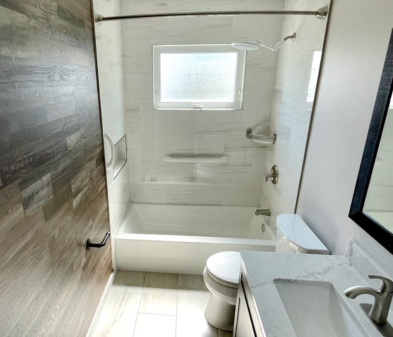 Robinet Bain Douche Adler De Moen 1 Poignee Collection Adler Nickel Brosse 82603srn Rona