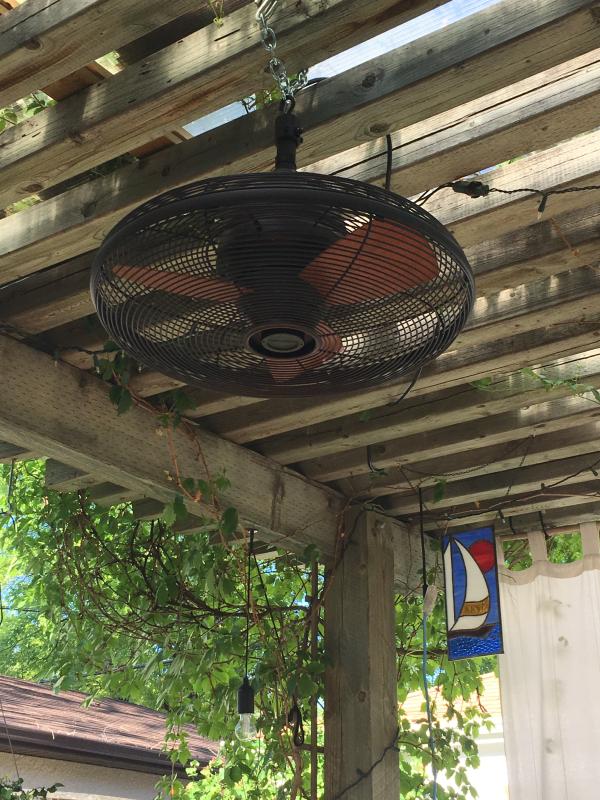 Ceiling Fan For Gazebo 20 3 Speed 3 Blades Bronze