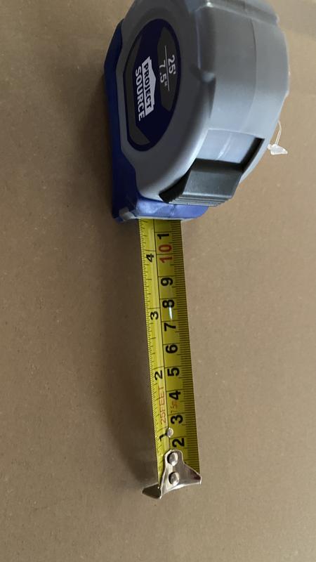 Project Source 25-ft long Imperial and Metric Tape Measure 66113