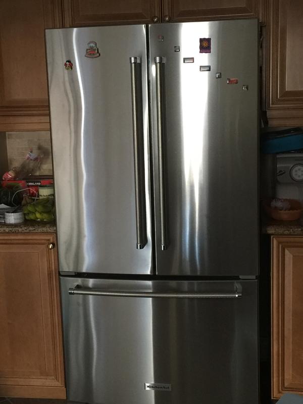 Kitchenaid French Door Refrigerator 36 In 20 Cu Ft Stainless Steel Krfc300ess Rona