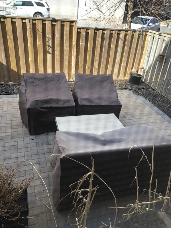 Armor All Conversation For Oversized Patio Chair Cover 35 X 33 X 36 In Brown 729976 Rona