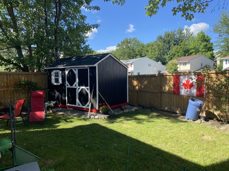 heartland stratford 12 ft x 8 ft wood storage shed