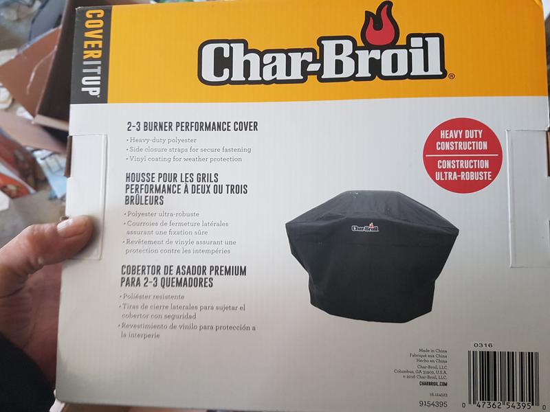 Char Broil 52 in W x 40 in H Black Fits Most Cover in the Grill