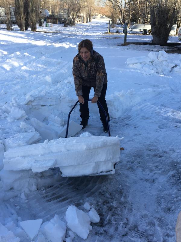 Pelle-traîneau à neige Garant en polyéthylène à lame d'acier 24 po