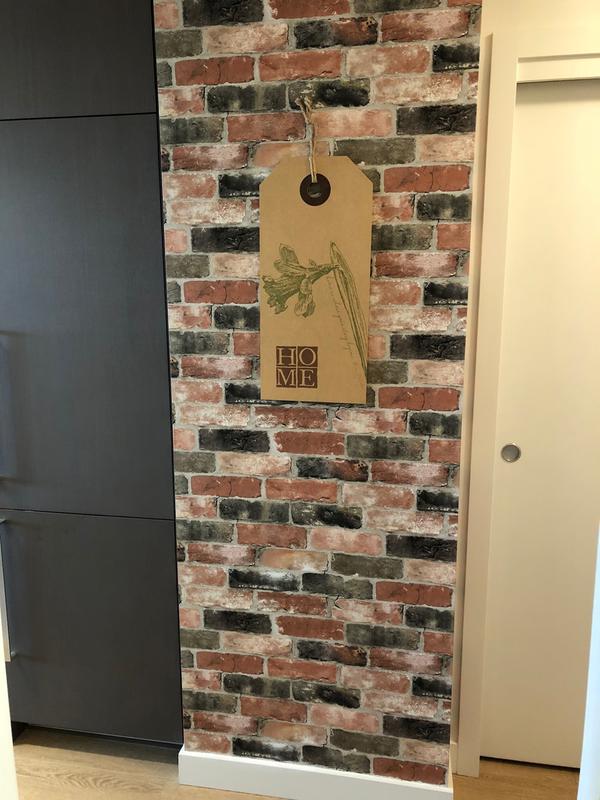 NuWallpaper Newport Reclaimed Brick Vinyl Peel Stick, 60 OFF