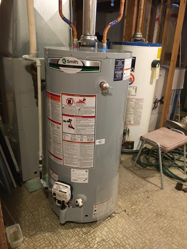 A.O.SMITH A.O. Smith Gas Water Heater Signature 500 Series 40-Gallons with  LED indicator G6C-S4040NVR | RONA
