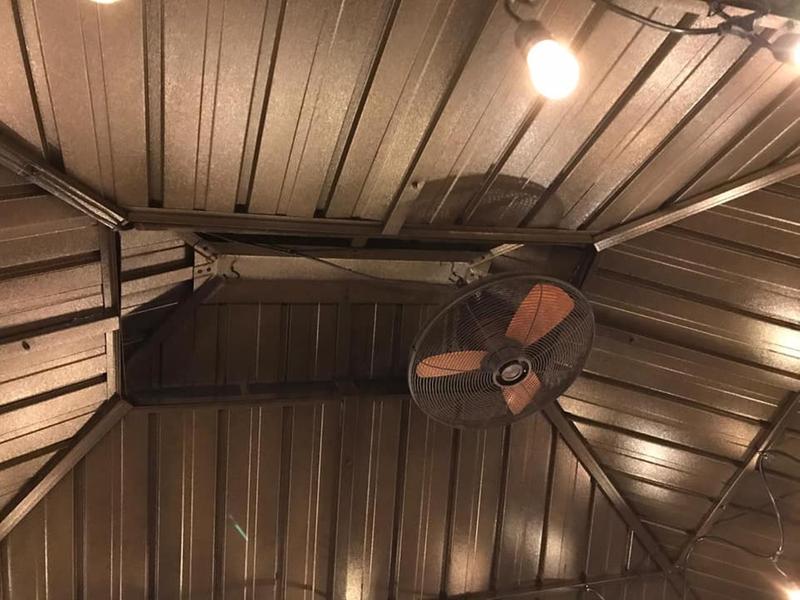 Allen Roth Ceiling Fan For Gazebo, Solar Outdoor Ceiling Fan For Gazebo