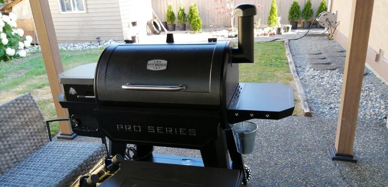 Rent To Own Pit Boss Pro 850-Sq in Hammer Tone Pellet Grill