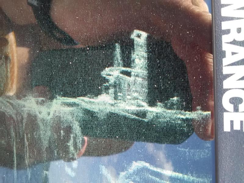 Old church on Orlík dam. Top of tower  45m deep, bottom 60