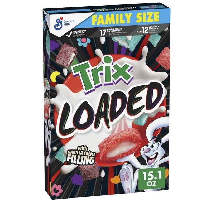 Trix Loaded Cereal, Fruity Flavored Cereal With Artificially