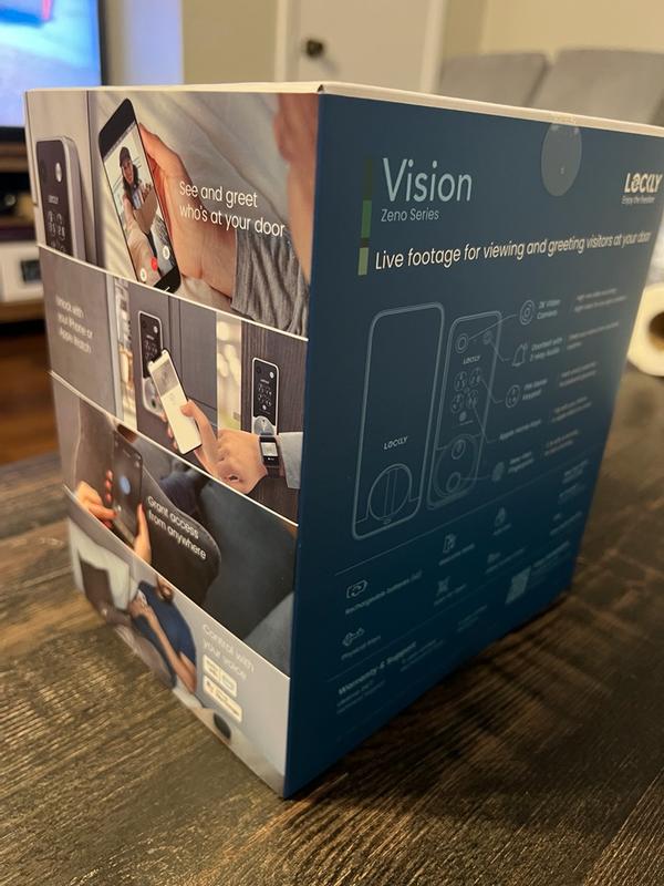 Lockly Vision 2K Video Zeno Matte Black Deadbolt Wi-Fi Doorbell