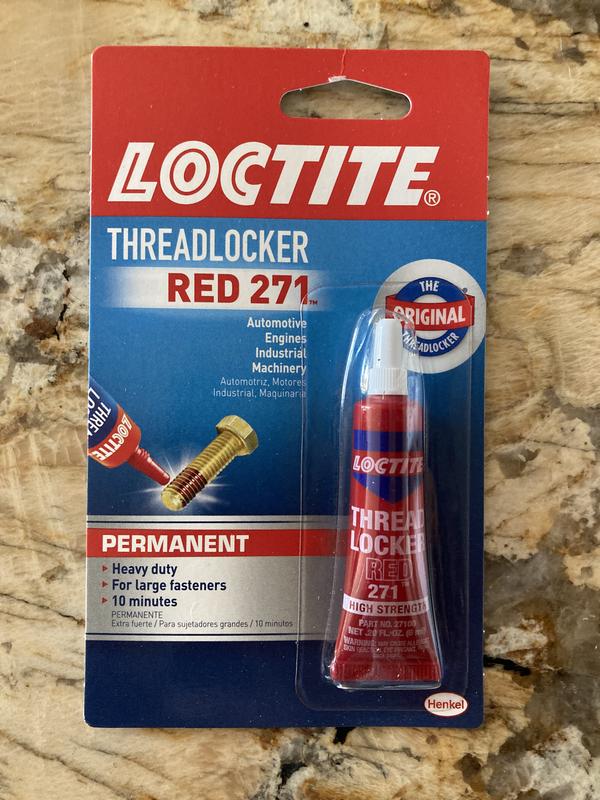 Henkel Loctite Blue 242 Threadlocker, Removable - 0.2 fl oz tube