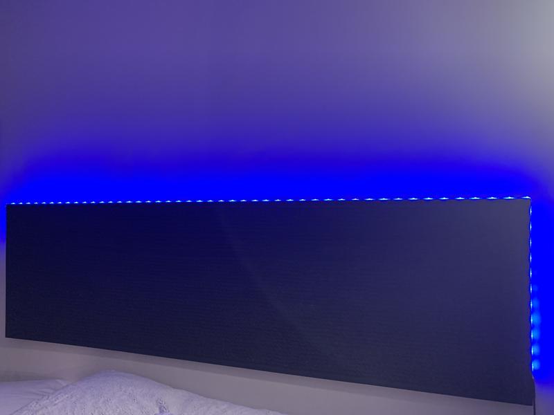 DIY headboard using rope