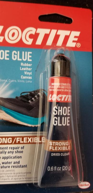 Loctite Shoe Glue Adhesive Clear 0.6 Fl.Oz For Leather Vinyl Rubber Canvas  Flexi