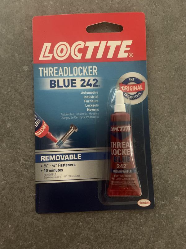 Shop LOCTITE Threadlocker Blue 242 1 Tube with Threadlocker Red
