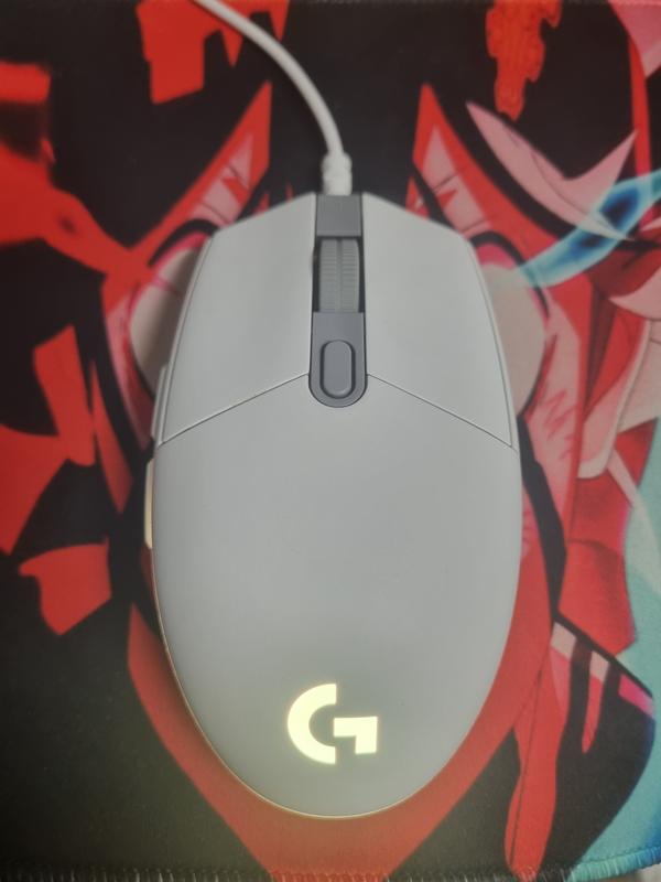 The mouse on my mousepad