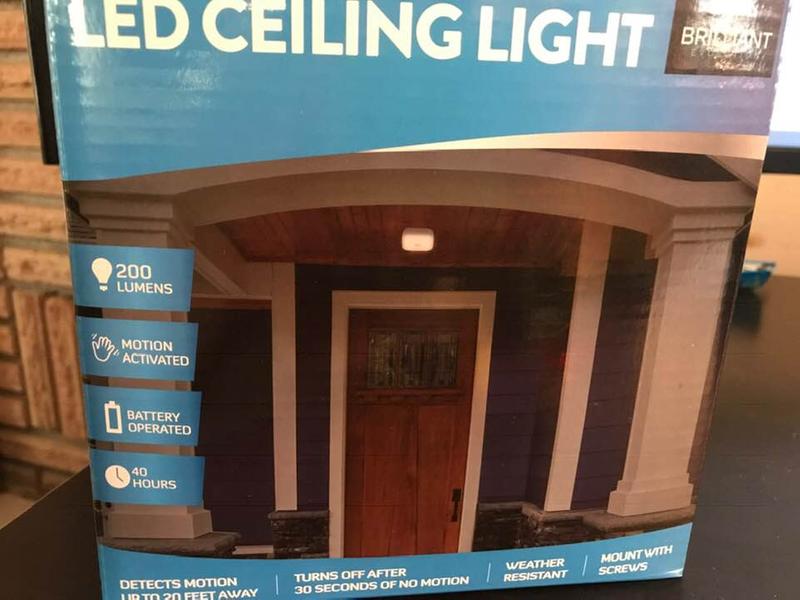 Brilliant Evolution White Plastic LED Motion Sensor Auto On/Off Night ...