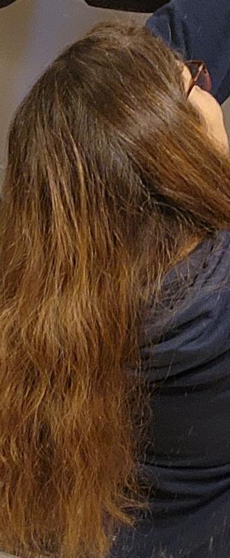 My new swimmer 's hair!