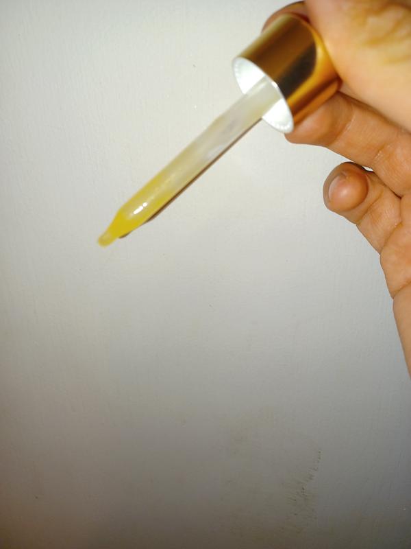 Product stuck inside dropper.