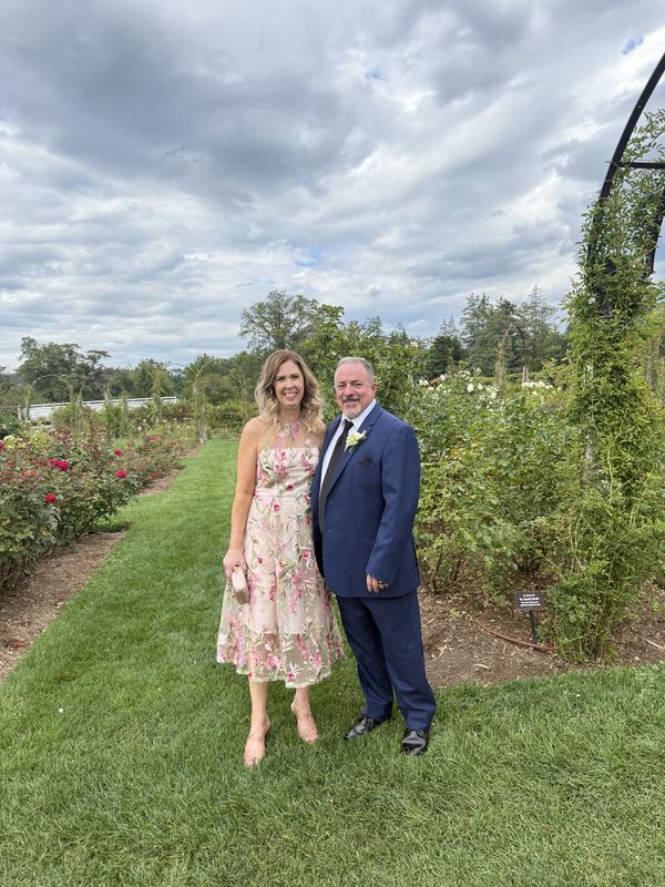At wedding - I did not get a closeup of my face - did not know I was going to write to you