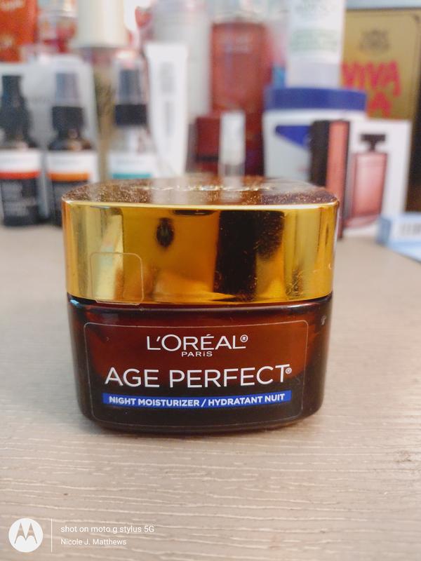 L'Oréal Paris Age Perfect Midnight Cream, Antioxidant Recovery Complex, 1.7  Oz. 1.70 Ounce (Pack of 1)