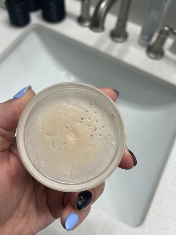 The holes the product comes out of.