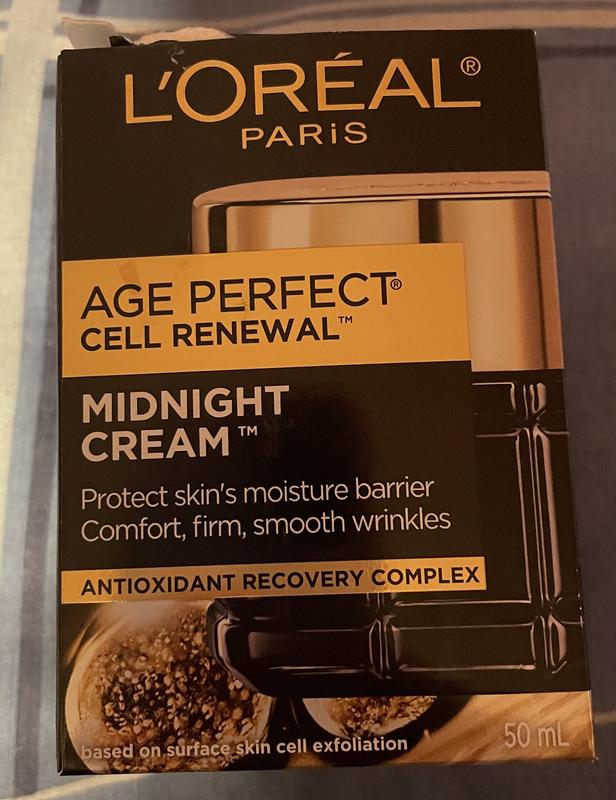 L'Oreal Paris Age Perfect Cell Renewal Midnight Cream Skin Care Anti-Aging  Night Cream With Antioxidants